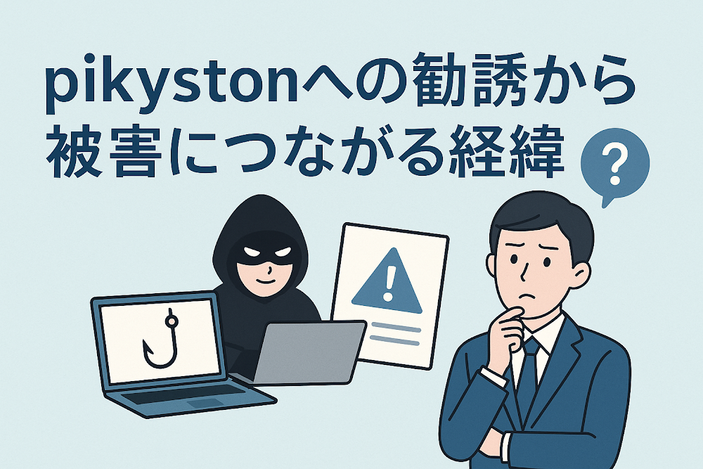 pikystonへの勧誘から被害につながる経緯