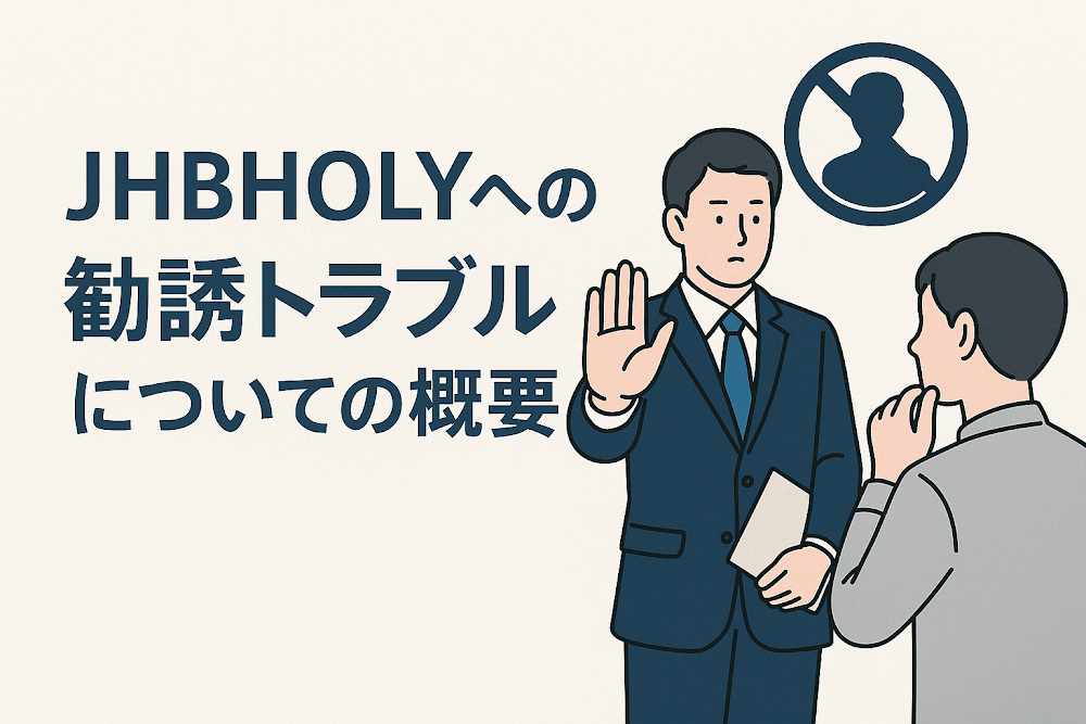 JHBHOLYへの勧誘トラブルについての概要