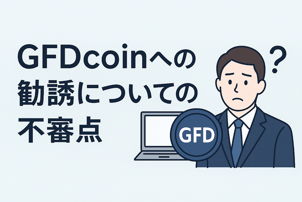 GFDcoinへの勧誘についての不審点