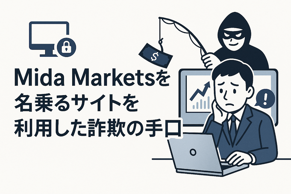 Mida Marketsを名乗るサイトを利用した詐欺の手口