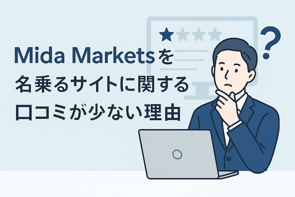 Mida Marketsを名乗るサイトに関する口コミが少ない理由