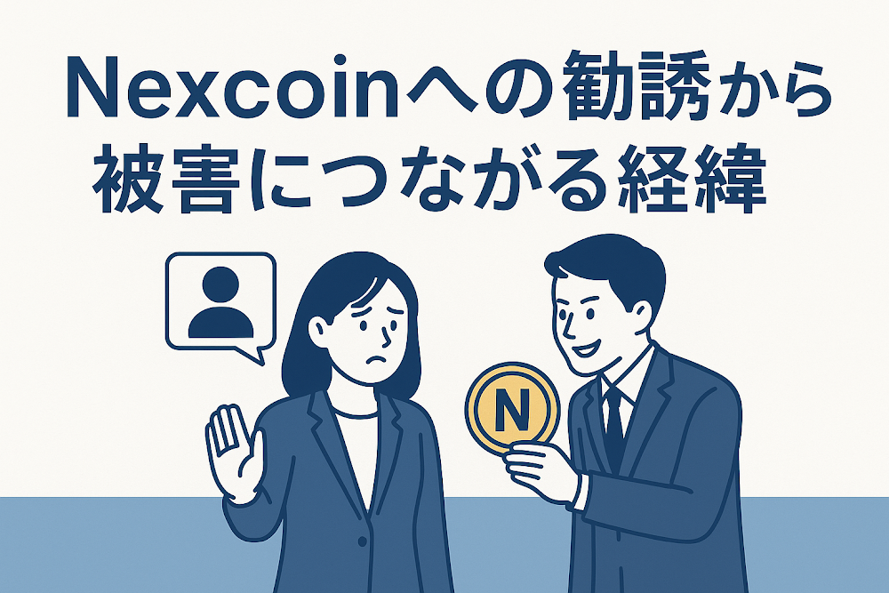 Nexcoinへの勧誘から被害につながる経緯