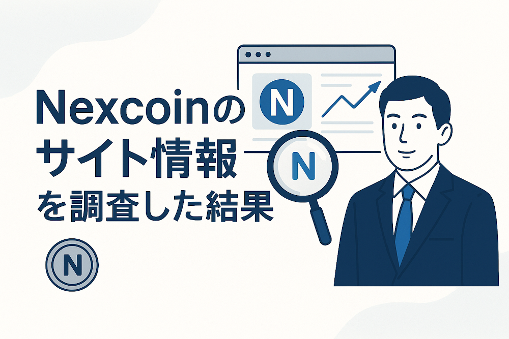Nexcoinのサイト情報を調査した結果