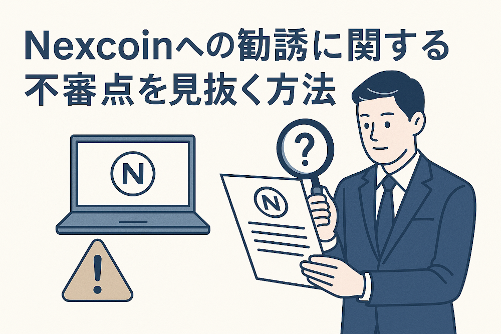 Nexcoinへの勧誘に関する不審点を見抜く方法