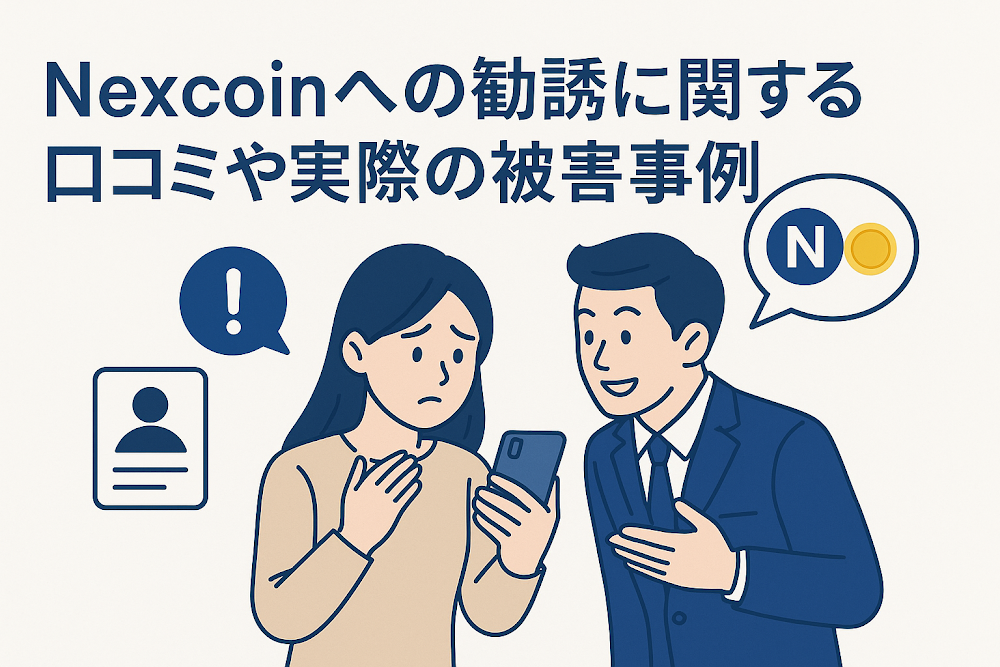 Nexcoinへの勧誘に関する口コミや実際の被害事例