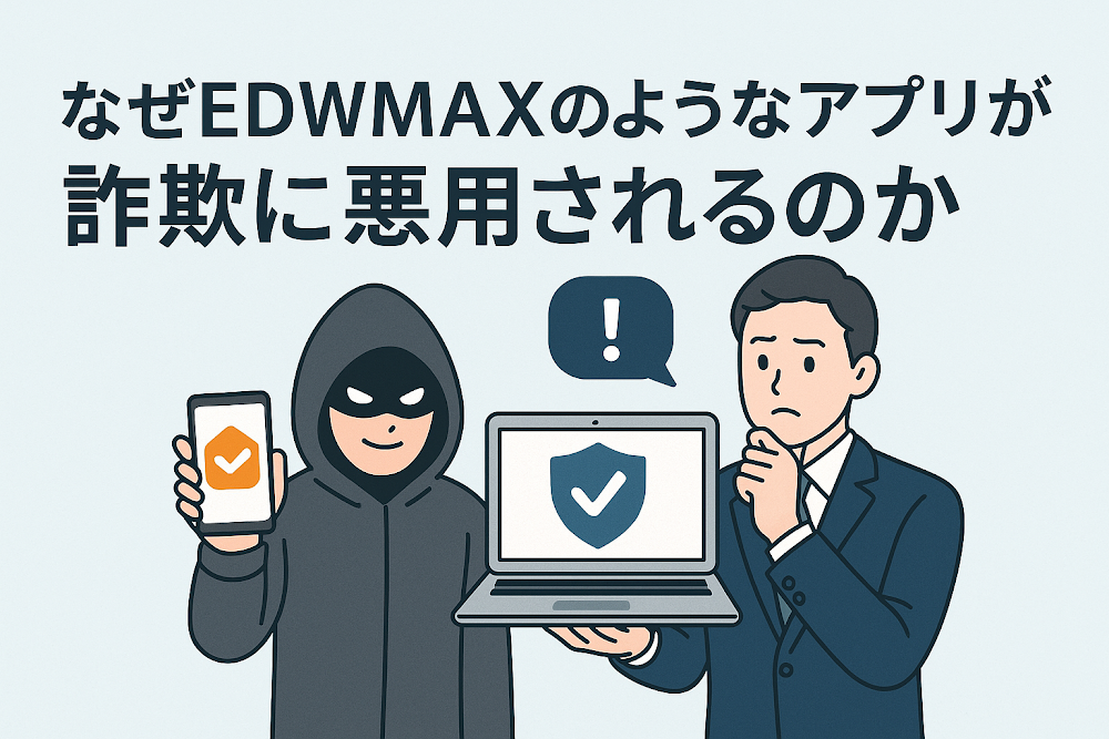 なぜEDWMAXのようなアプリが詐欺に悪用されるのか