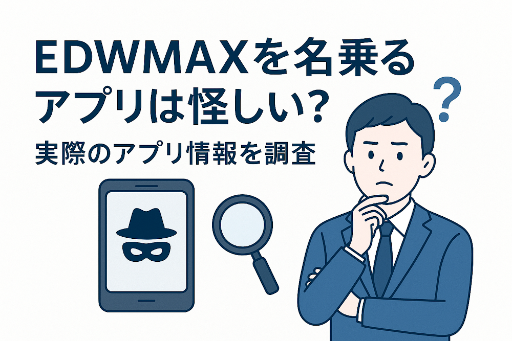EDWMAXを名乗るアプリは怪しい？実際のアプリ情報を調査