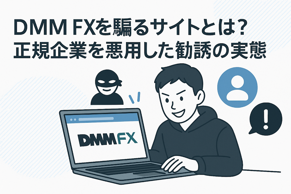 DMM FXを騙るサイトとは?正規企業を悪用した勧誘の実態