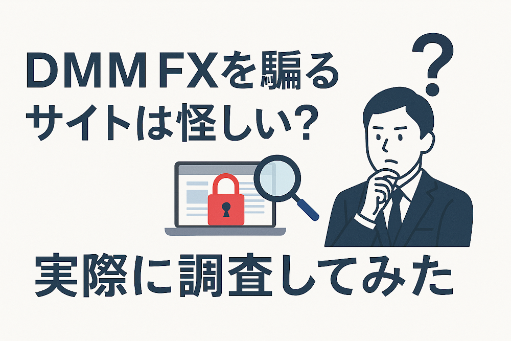 DMM FXを騙るサイトは怪しい?実際に調査してみた