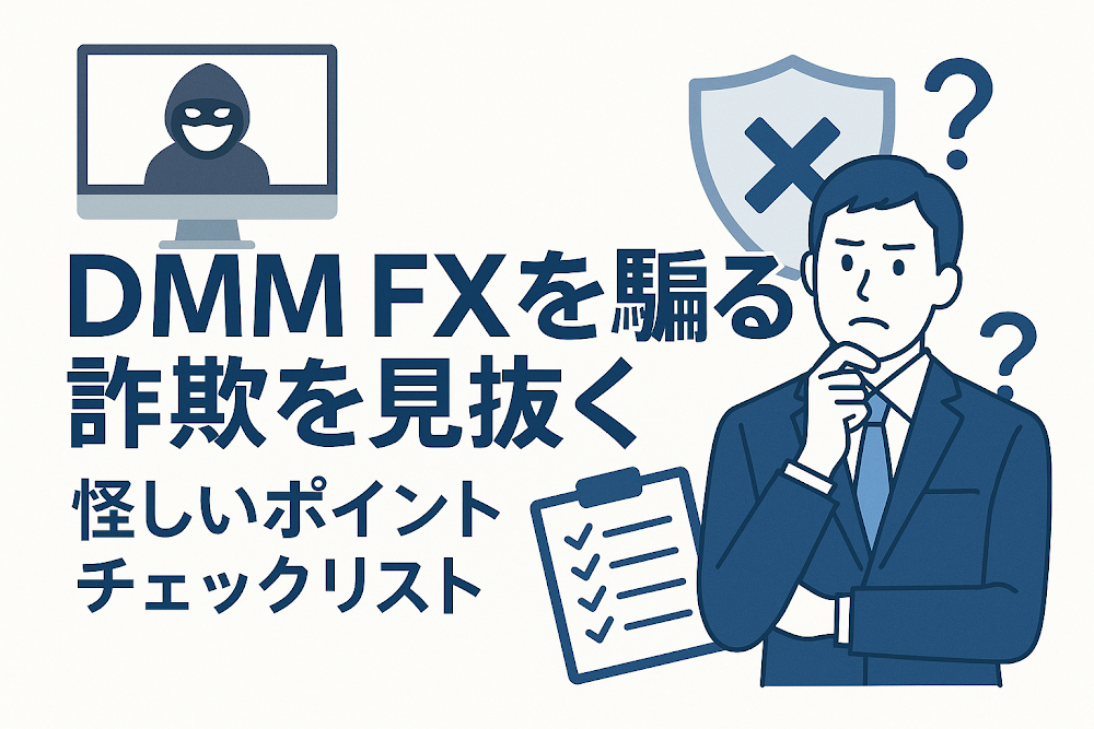 DMM FXを騙る詐欺を見抜く怪しいポイントチェックリスト