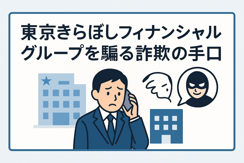 東京きらぼしフィナンシャルグループを騙る詐欺の手口