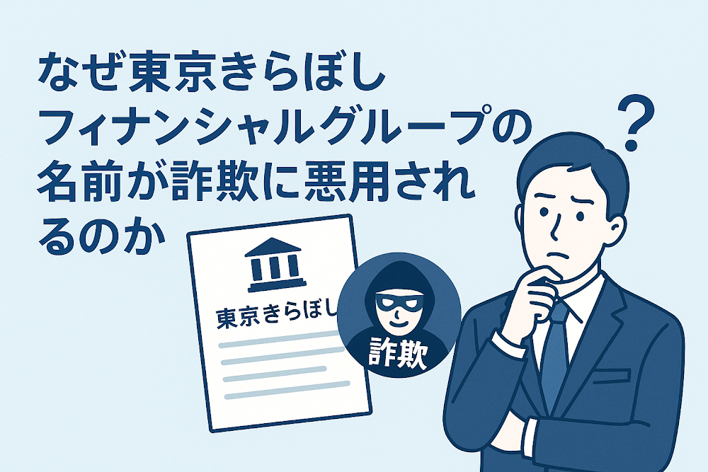 なぜ東京きらぼしフィナンシャルグループの名前が詐欺に悪用されるのか