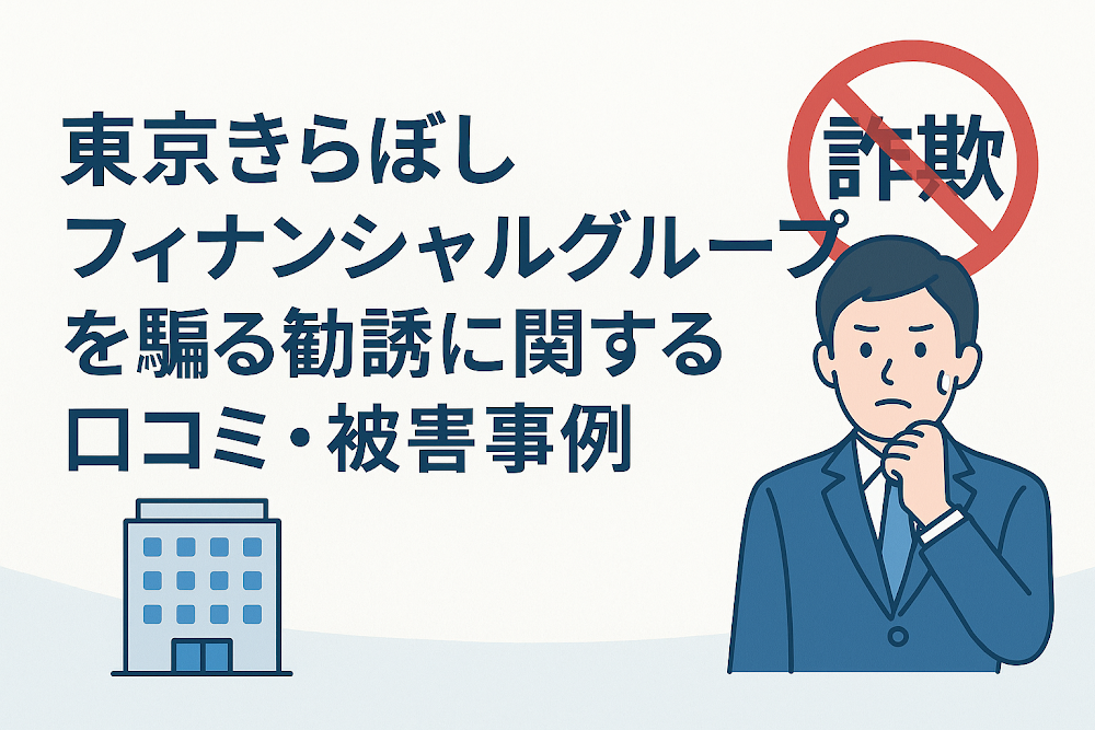 東京きらぼしフィナンシャルグループを騙る勧誘に関する口コミ・被害事例