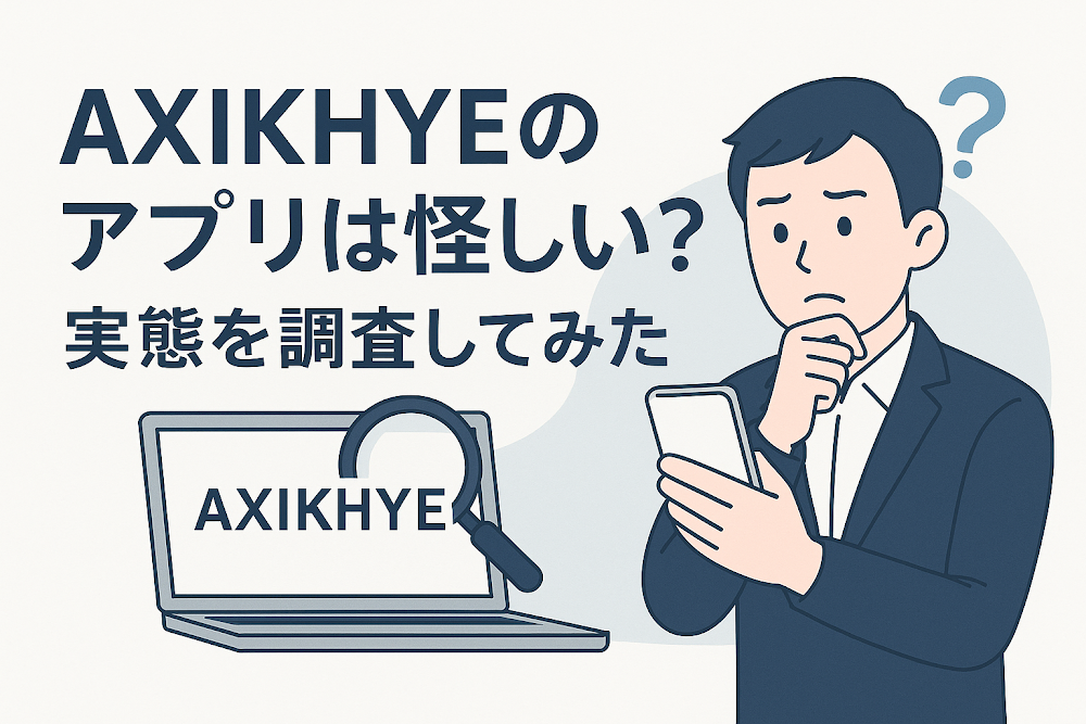 AXIKHYEのアプリは怪しい？実態を調査してみた