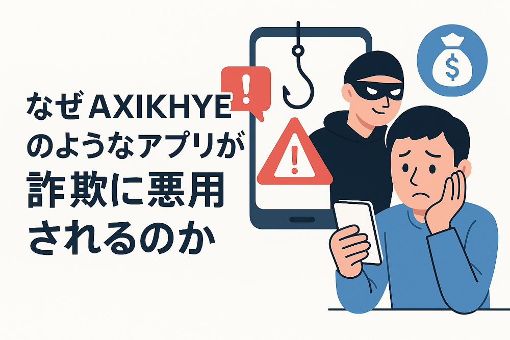 なぜAXIKHYEのようなアプリが詐欺に悪用されるのか