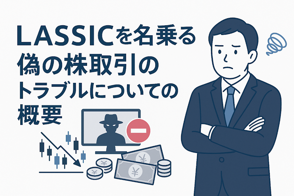 LASSICを名乗る偽の株取引のトラブルについての概要