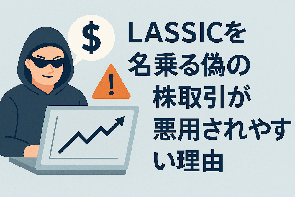 LASSICを名乗る偽の株取引が悪用されやすい理由