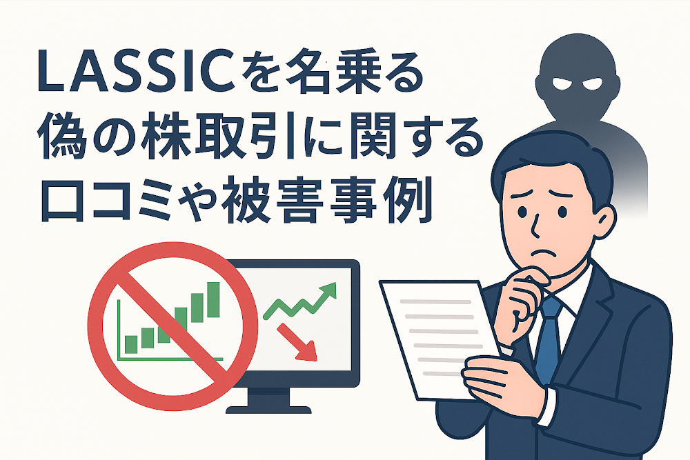 LASSICを名乗る偽の株取引に関する口コミや被害事例
