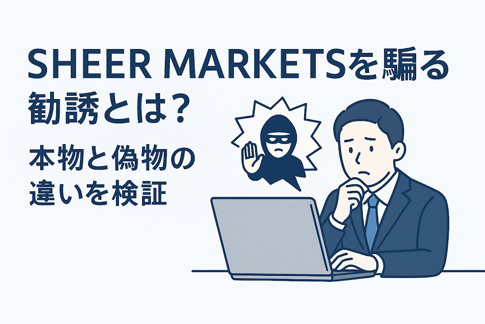 SHEER MARKETSを騙る勧誘とは?本物と偽物の違いを検証