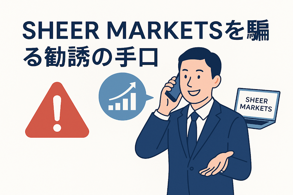 SHEER MARKETSを騙る勧誘の手順