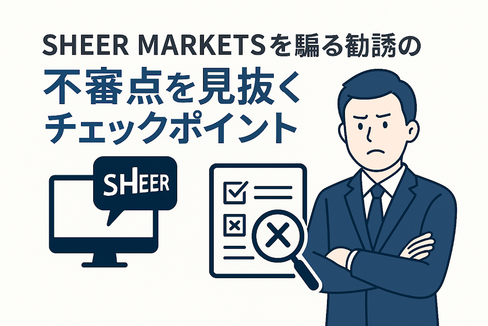 SHEER MARKETSを騙る勧誘の不審点を見抜くチェックポイント