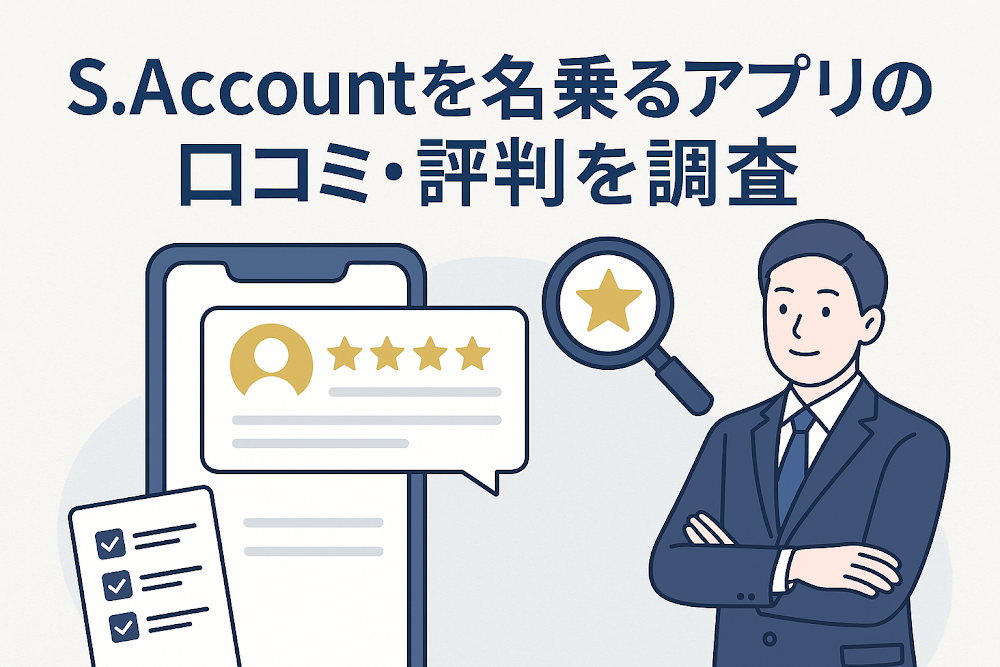 S.Accountを名乗るアプリの口コミ・評判を調査