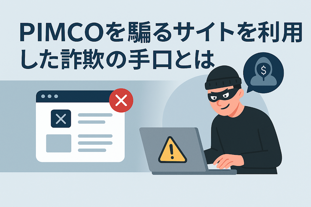 PIMCOを騙るサイトを利用した詐欺の手口とは