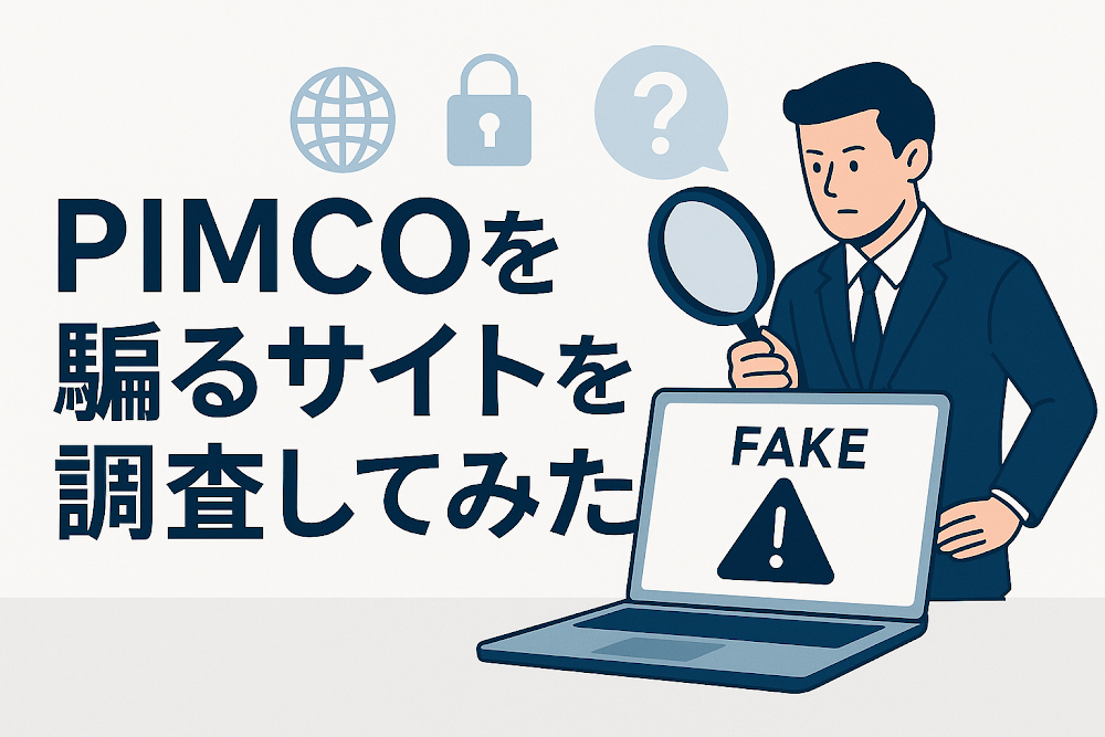PIMCOを騙るサイトを調査してみた