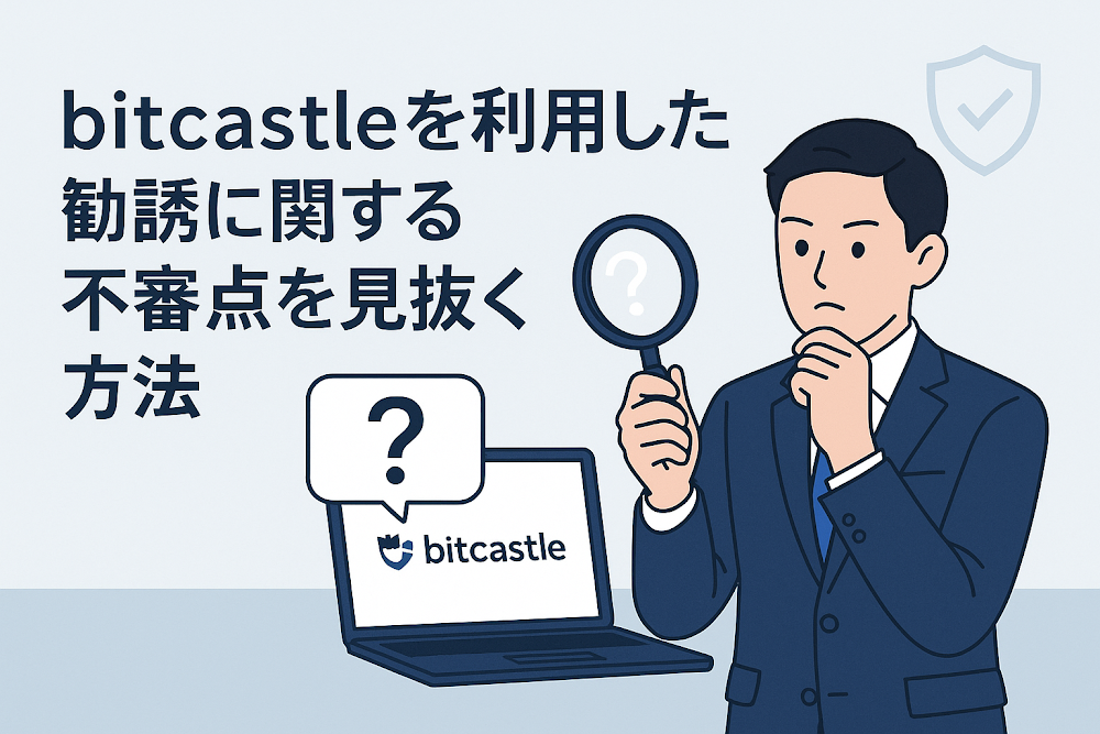bitcastleを利用した勧誘に関する不審点を見抜く方法