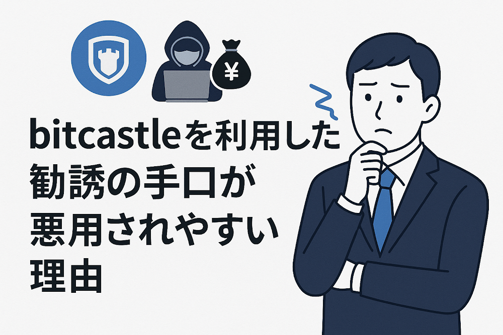bitcastleを利用した勧誘の手口が悪用されやすい理由