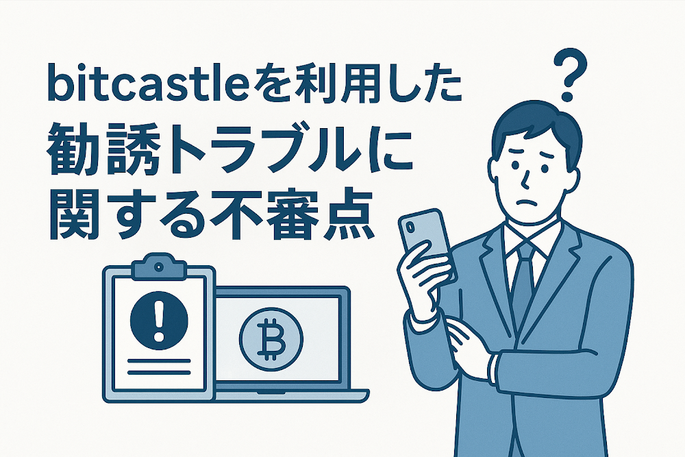 bitcastleを利用した勧誘トラブルに関する不審点
