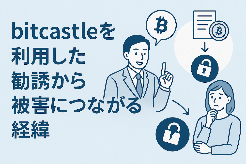 bitcastleを利用した勧誘から被害につながる経緯