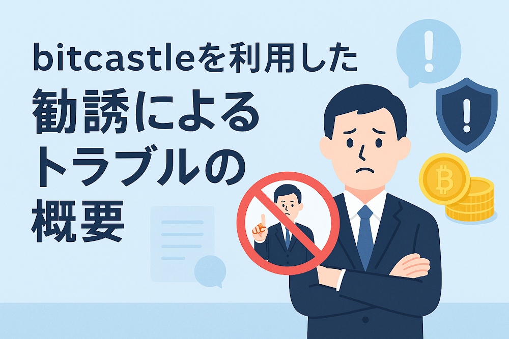 bitcastleを利用した勧誘によるトラブルの概要
