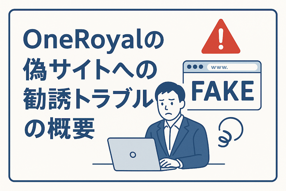 OneRoyalの偽サイトへの勧誘トラブルの概要