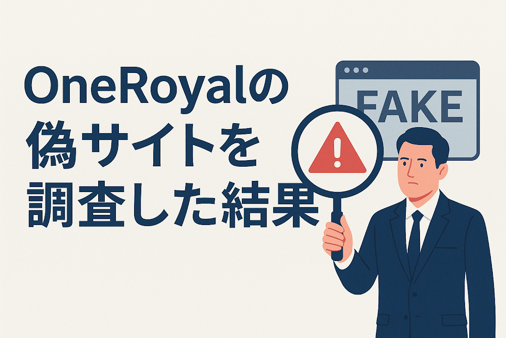 OneRoyalの偽サイトを調査した結果