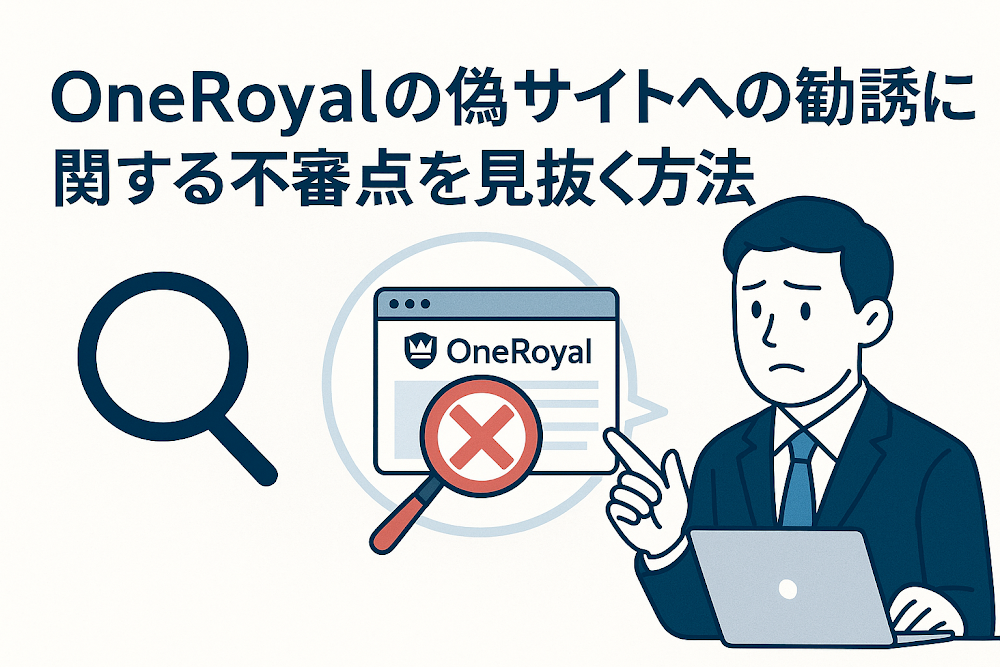 OneRoyalの偽サイトへの勧誘に関する不審点を見抜く方法