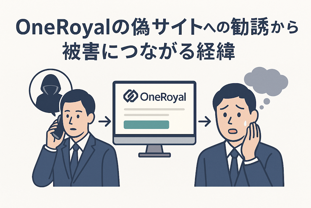 OneRoyalの偽サイトへの勧誘から被害につながる経緯