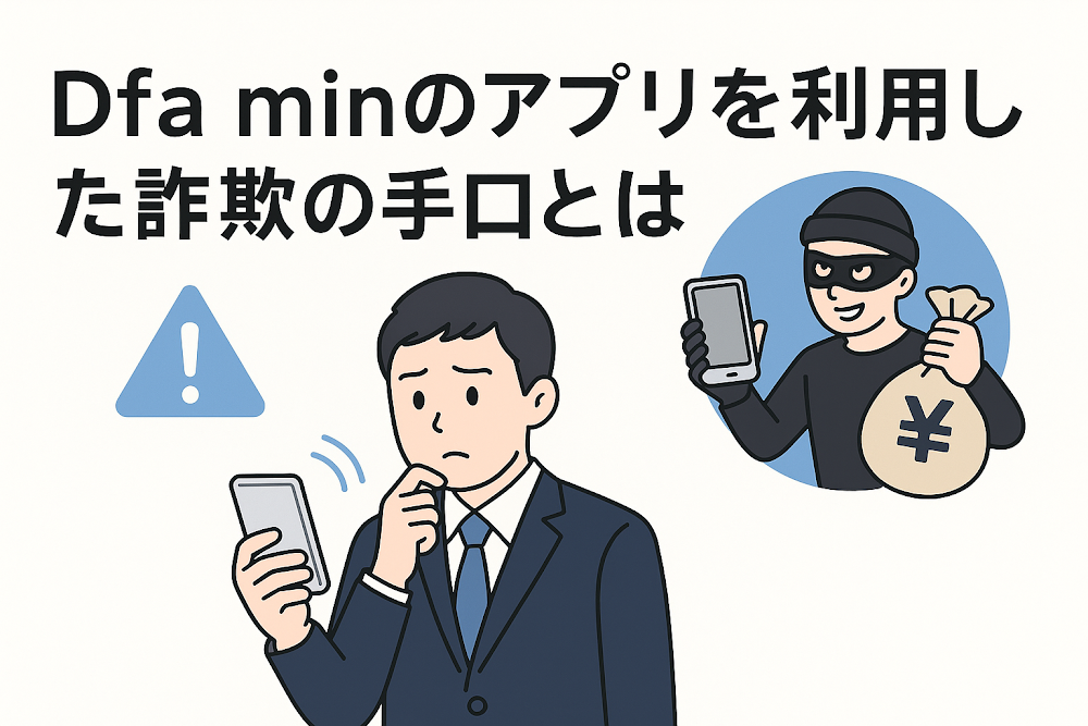 Dfa minのアプリを利用した詐欺の手口とは