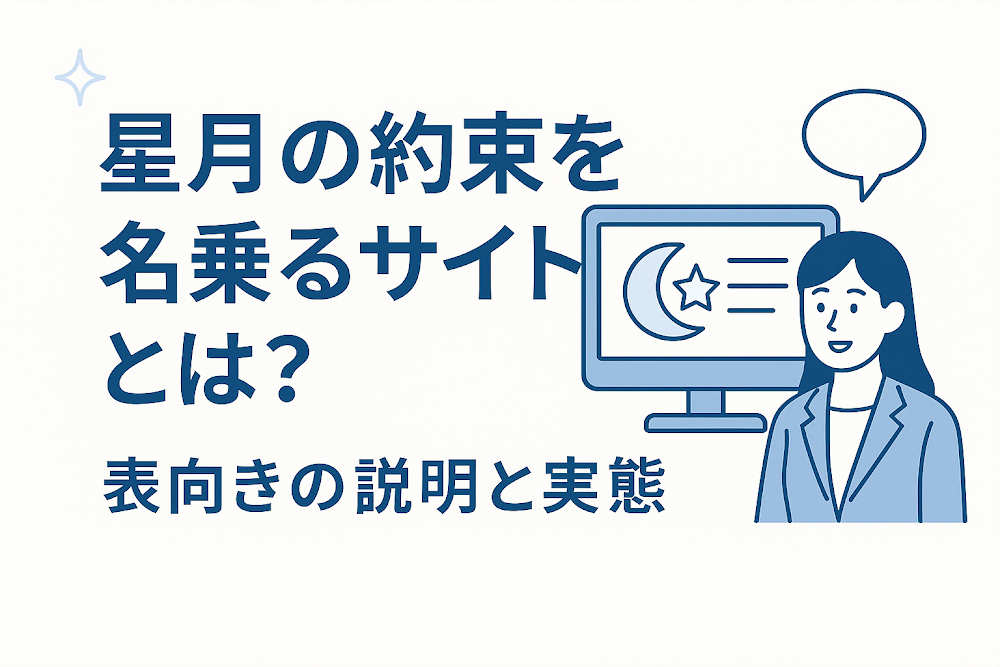 星月の約束を名乗るサイトとは？表向きの説明と実態