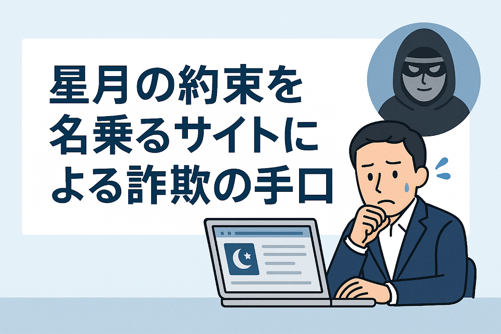 星月の約束を名乗るサイトによる詐欺の手口