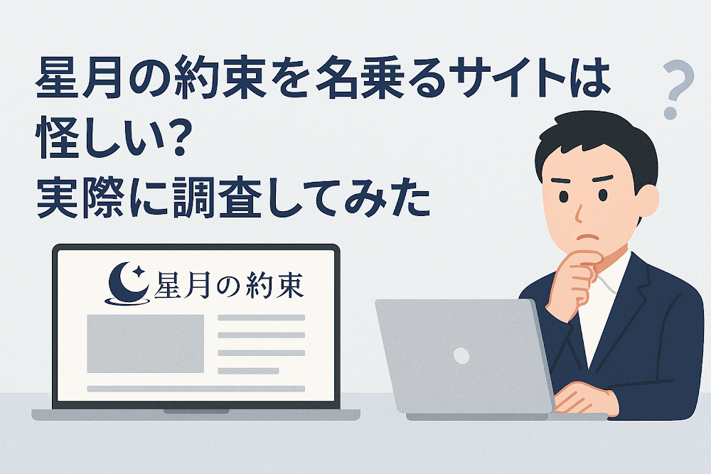 星月の約束を名乗るサイトは怪しい？実際に調査してみた