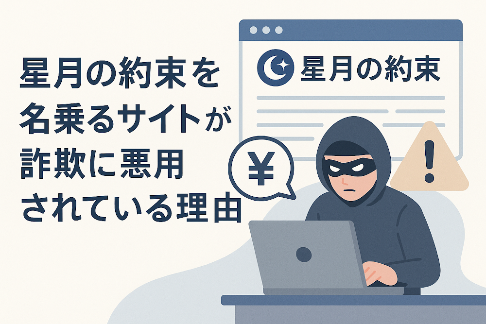 星月の約束を名乗るサイトが詐欺に悪用されている理由