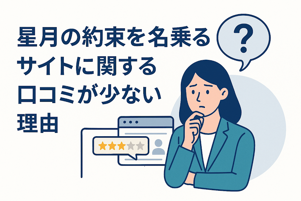 星月の約束を名乗るサイトに関する口コミが少ない理由