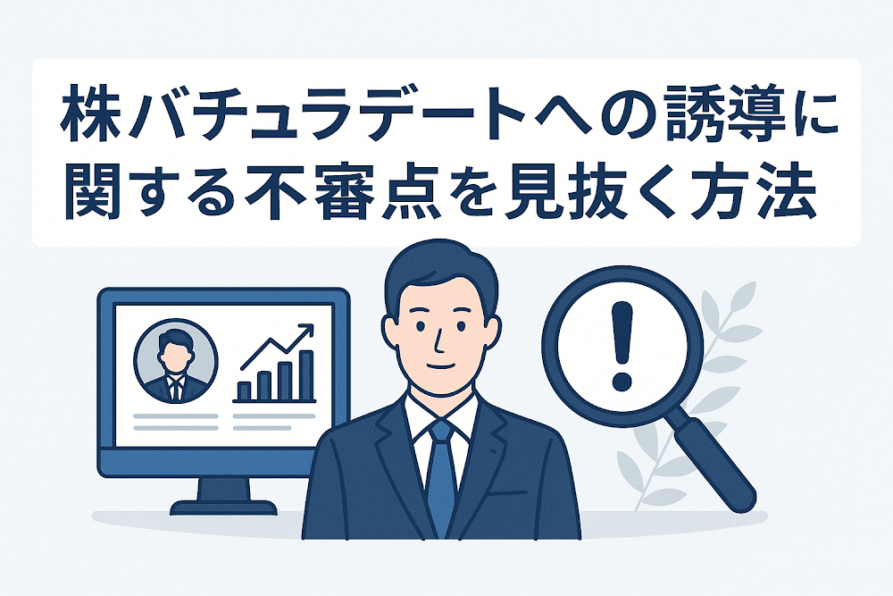 株バチュラデートへの誘導に関する不審点を見抜く方法