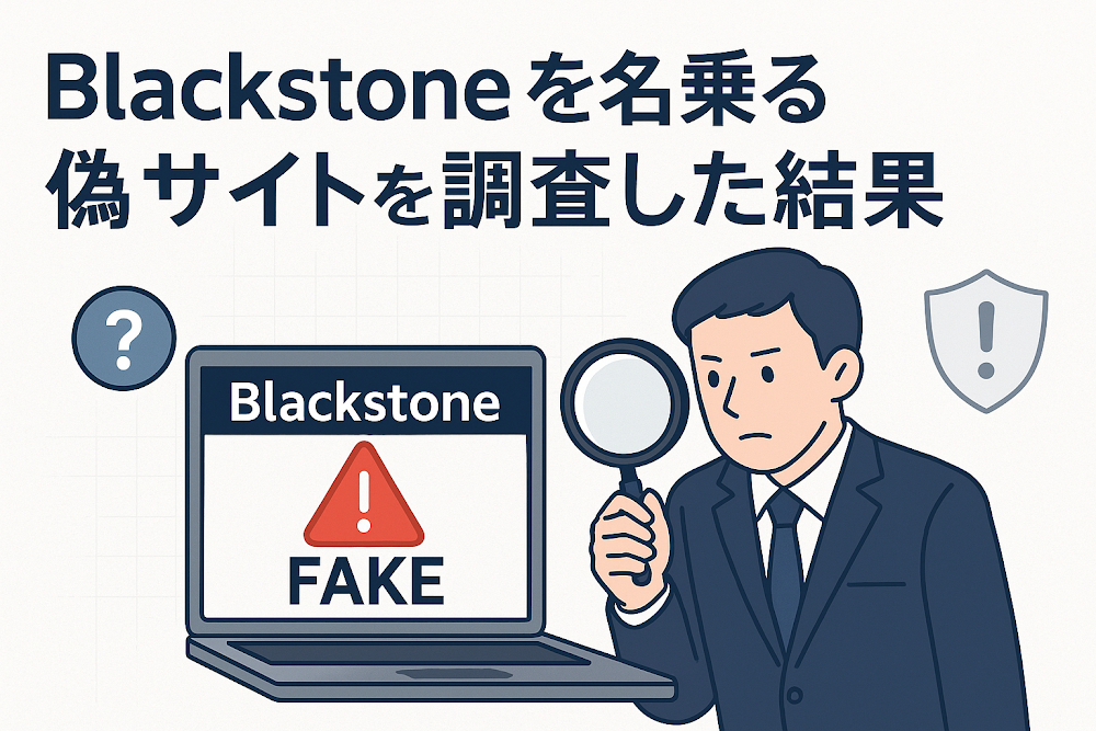 Blackstoneを名乗る偽サイトを調査した結果