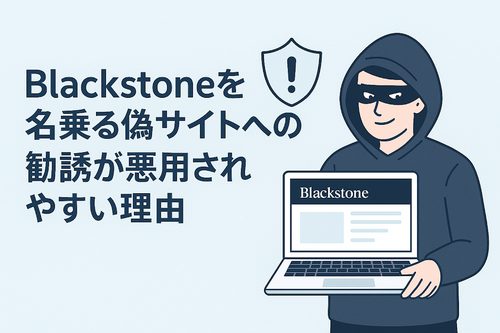 Blackstoneを名乗る偽サイトへの勧誘が悪用されやすい理由