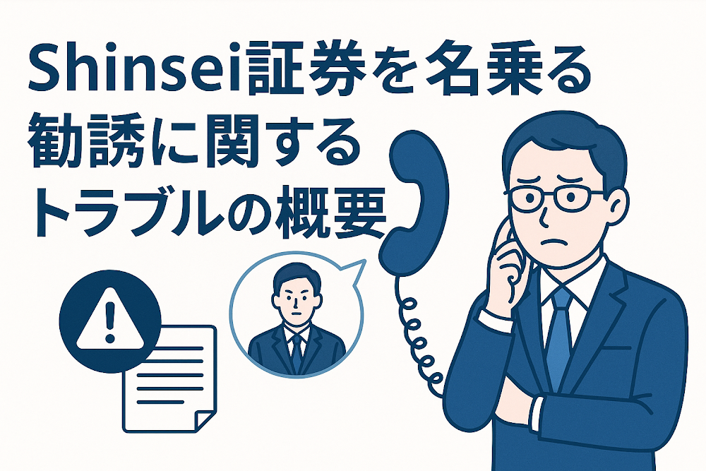 Shinsei証券を名乗る勧誘に関するトラブルの概要
