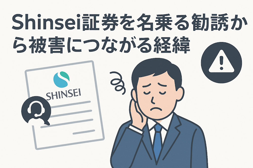 Shinsei証券を名乗る勧誘から被害につながる経緯