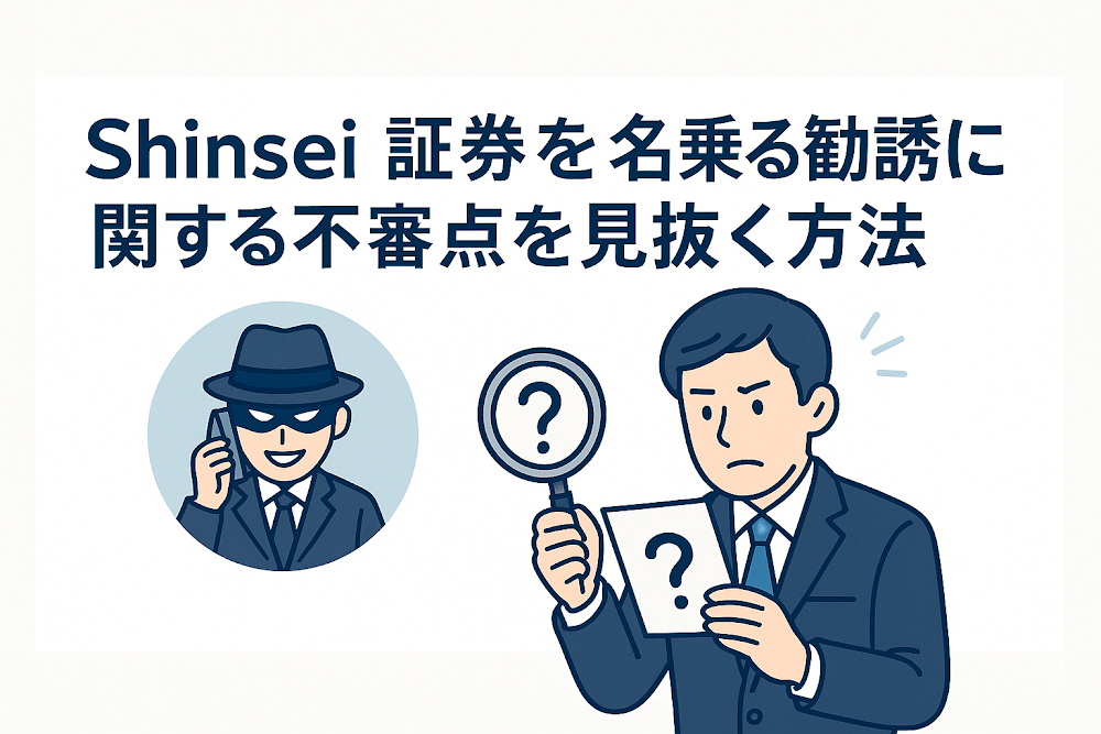 Shinsei証券を名乗る勧誘に関する不審点を見抜く方法