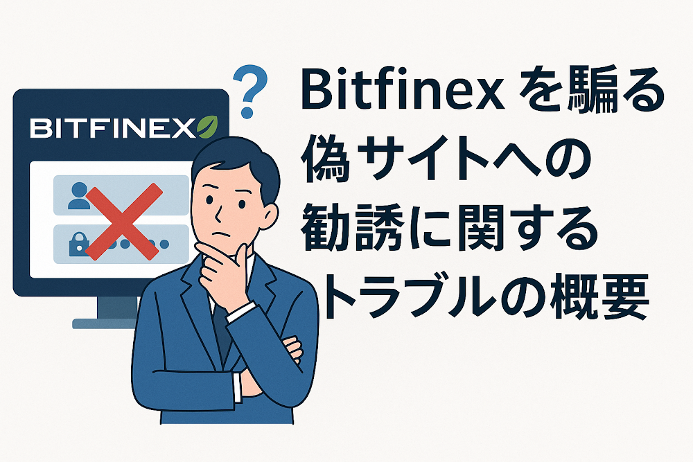 Bitfinexを騙る偽サイトへの勧誘に関するトラブルの概要